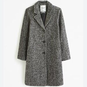 Abercrombie & Fitch, The A&F Textured Dad Coat
